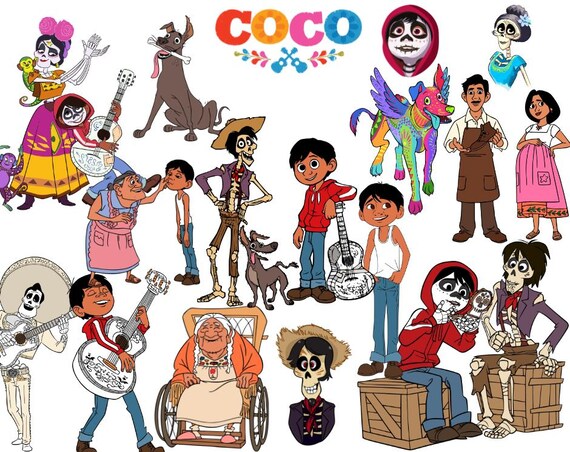 Coco Font Png Bundle, Coco Alphabet Letters Clipart, Sublimation