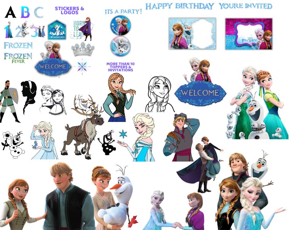 Frozen Clipart Png, Frozen Svg Bundle, Frozen Stickers Logos, Frozen ...