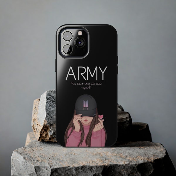 BTS Army iPhone Case | BTS Fan Art Cover | BTS Army Art |  iPhone 14-13-12-11 Wireless Charging Case