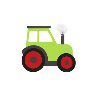 Einladungskarte Traktor Bastelset | Traktor Einladungskarten | grüner Traktor | Traktor zum basteln | Traktor Mottoparty |Traktor Geburtstag