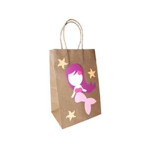 Bastelset Mitgebseltüte Meerjungfrau - Give aways Geburtstag - Meerjungfrau Mitgebsel - Gastgeschenke Kindergeburtstag - Meerjungfrau Party