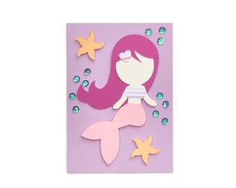 Craft set invitation card mermaid | Mermaid Birthday | Mermaid invitation card | Mermaid Party | Mermaid decoration
