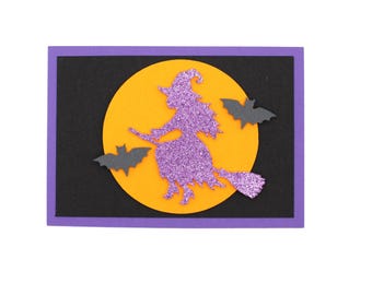 Witch invitation card craft kit | Witch | Witch birthday | Halloween witch | Halloween invitation cards | Witch children's birthday invitation