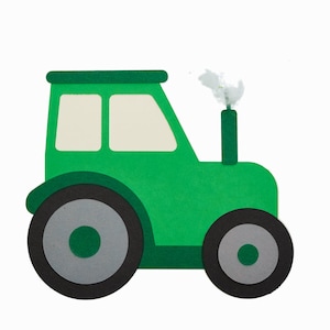 Bastelset Einladungskarte Traktor - Mottoparty Traktor - Traktor Kindergeburtstag - Einladung Traktor - Traktor Party - Traktor basteln