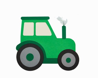 Craft set invitation card tractor - theme party tractor - tractor children's birthday party - invitation tractor - tractor party - tractor craft