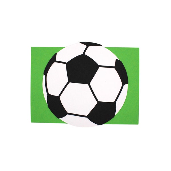 Bastelset Fußball Einladungskarten Kindergeburtstag - DIY Bastelset für begeisterte kleine Kicker
