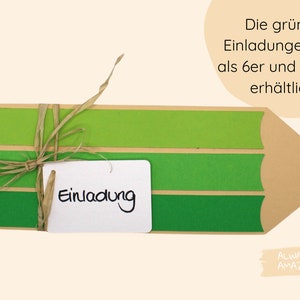 Bastelset Schulanfang Einladung Einschulung basteln Einladungskarten Schulanfang, DIY Einladungen Schulanfang, Bastelidee Einschulung Bild 9