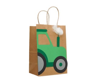Gift bags | Tractor | Craft kit | Tractor children's birthday party | Tractor birthday | Tractor craft kit | Make your own gift bags