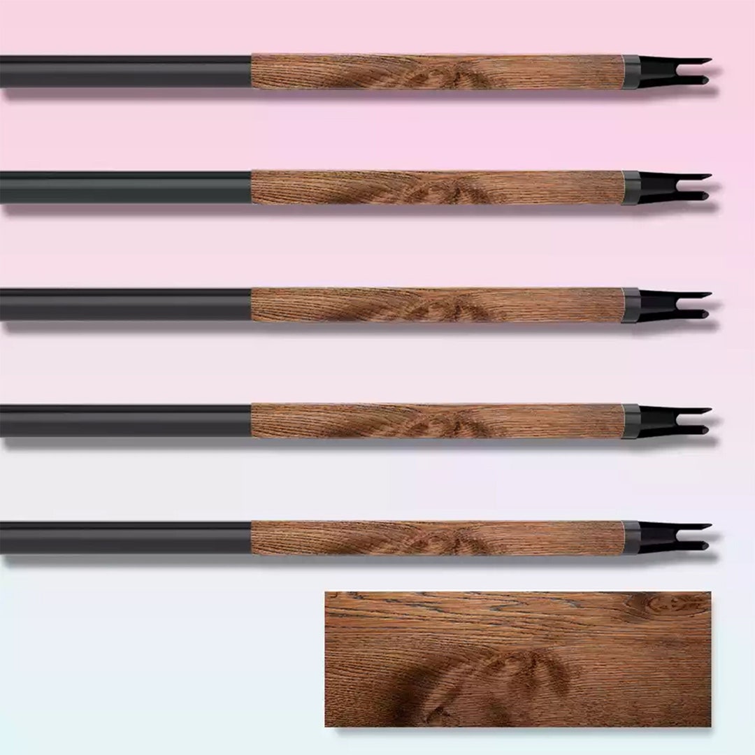 Arrow Wraps Custom Cut Knotty Oak Woodgrain Arrow Wrap Pack Etsy