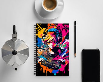 Abstract Anime Gamer Notebook