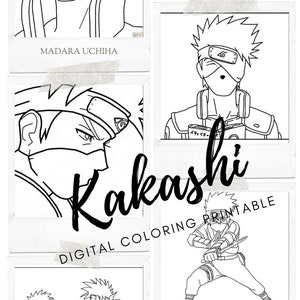 Naruto Anime Coloring pages - print or download for free.