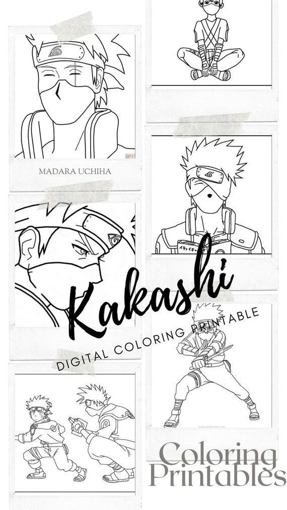Coloring page - Kakashi Hatake