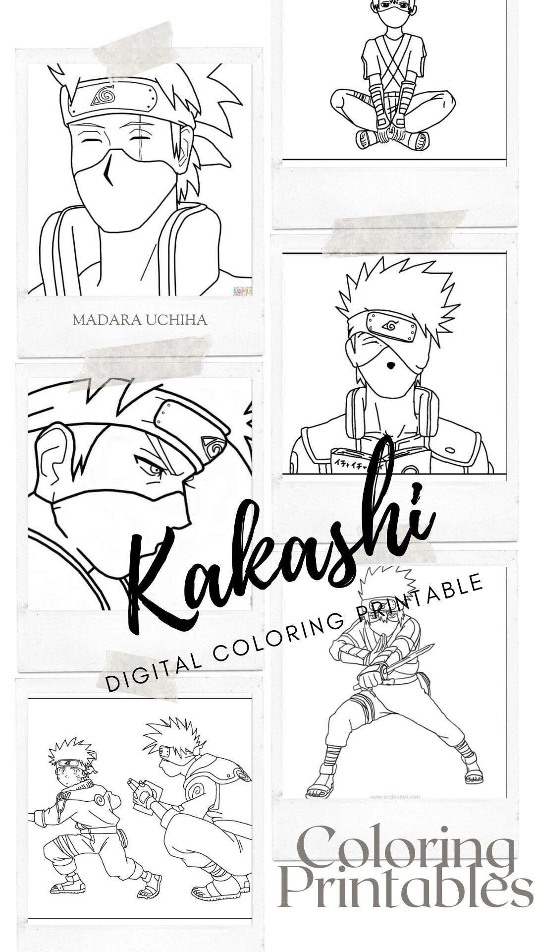 Naruto Kakashi coloring page - Google Search