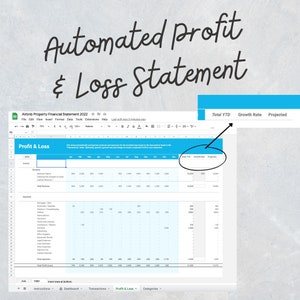Airbnb Financial Statement for 2023 Tax Season - Easily Manage Profit and Transactions to Forecast Earnings and Taxable Income