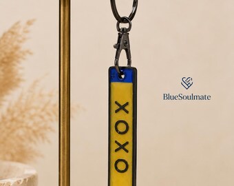 Personalised UK Number Plate Keyring, Custom Car Registration Gift