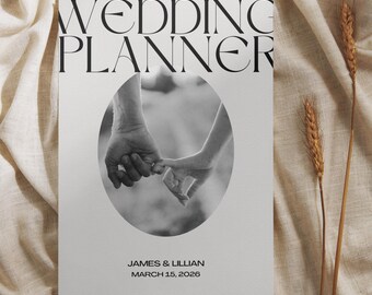 Digital Wedding Planner | Printable Checklist, Budget, Guest List (PDF Download)