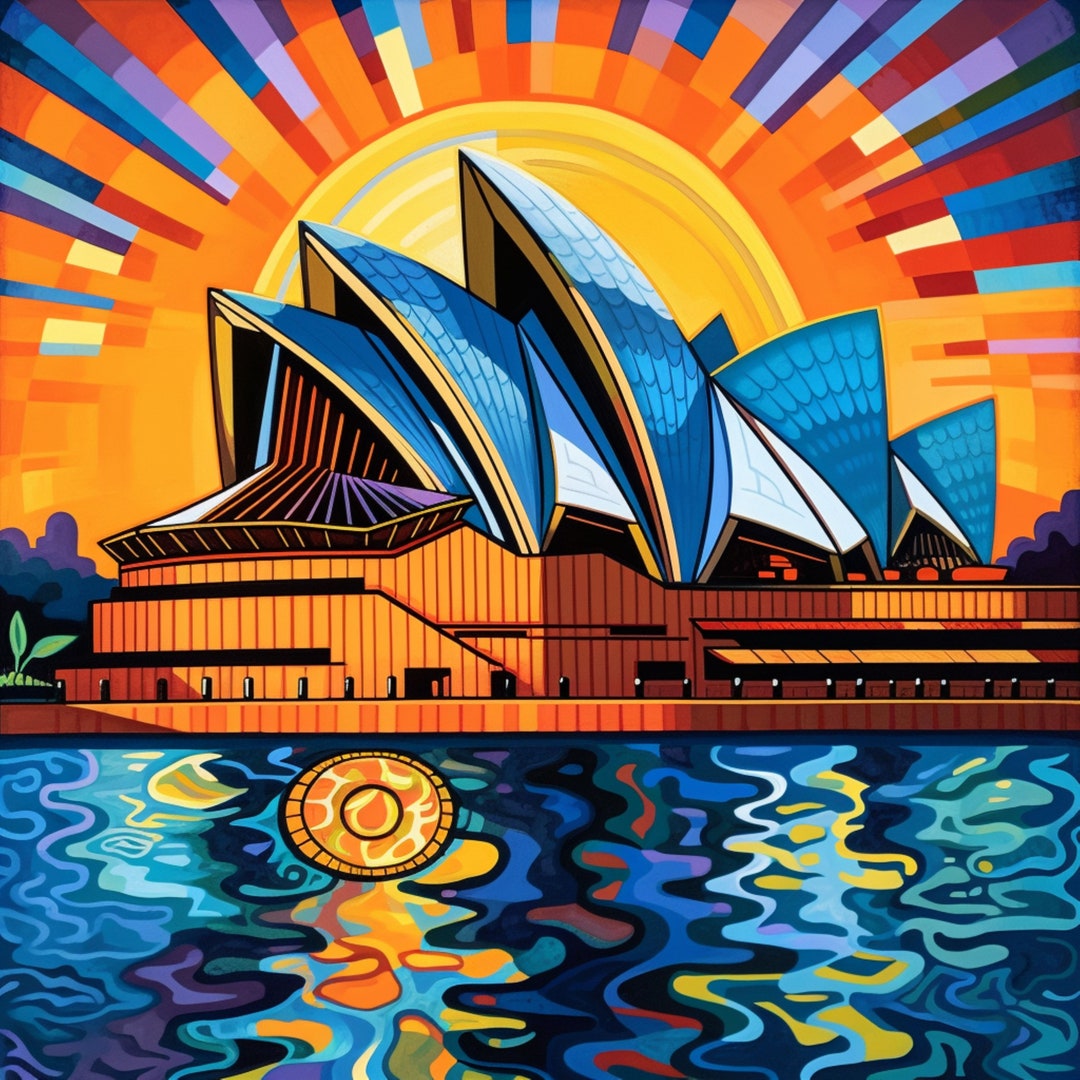 Sydney Opera House Art Print Australian Art Australian Icon Etsy