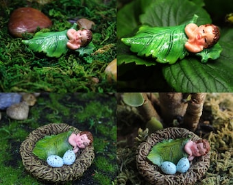 Fairy Baby Figurines Resin Waterproof Statue Modern Home Office Desktop Decoration Ornaments Gift Accessories