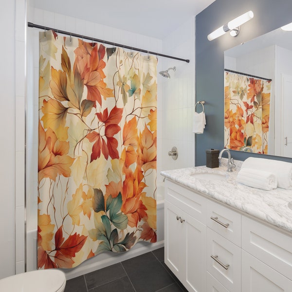 Fall Shower Curtain Etsy