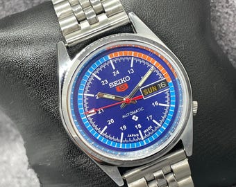 Vintage Refurbished Seiko 5 Automatic Day/Date Japan Men's Wrist Watch