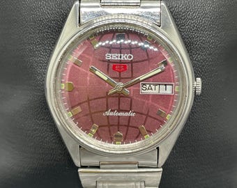 Vintage Refurbished Seiko 5 Automatic Day/Date Japan Men's Wrist Watch