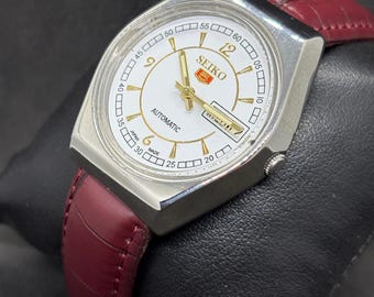 Reloj de pulsera Seiko 5 automático vintage reacondicionado con día y fecha para hombre, Japón