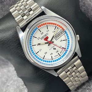 Vintage Refurbished Seiko 5 Automatic Day/Date Japan Men's Wrist Watch