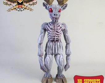 Spooky Flexi Wendigo 3D Print | Halloween Decor | Various Sizes & Colors