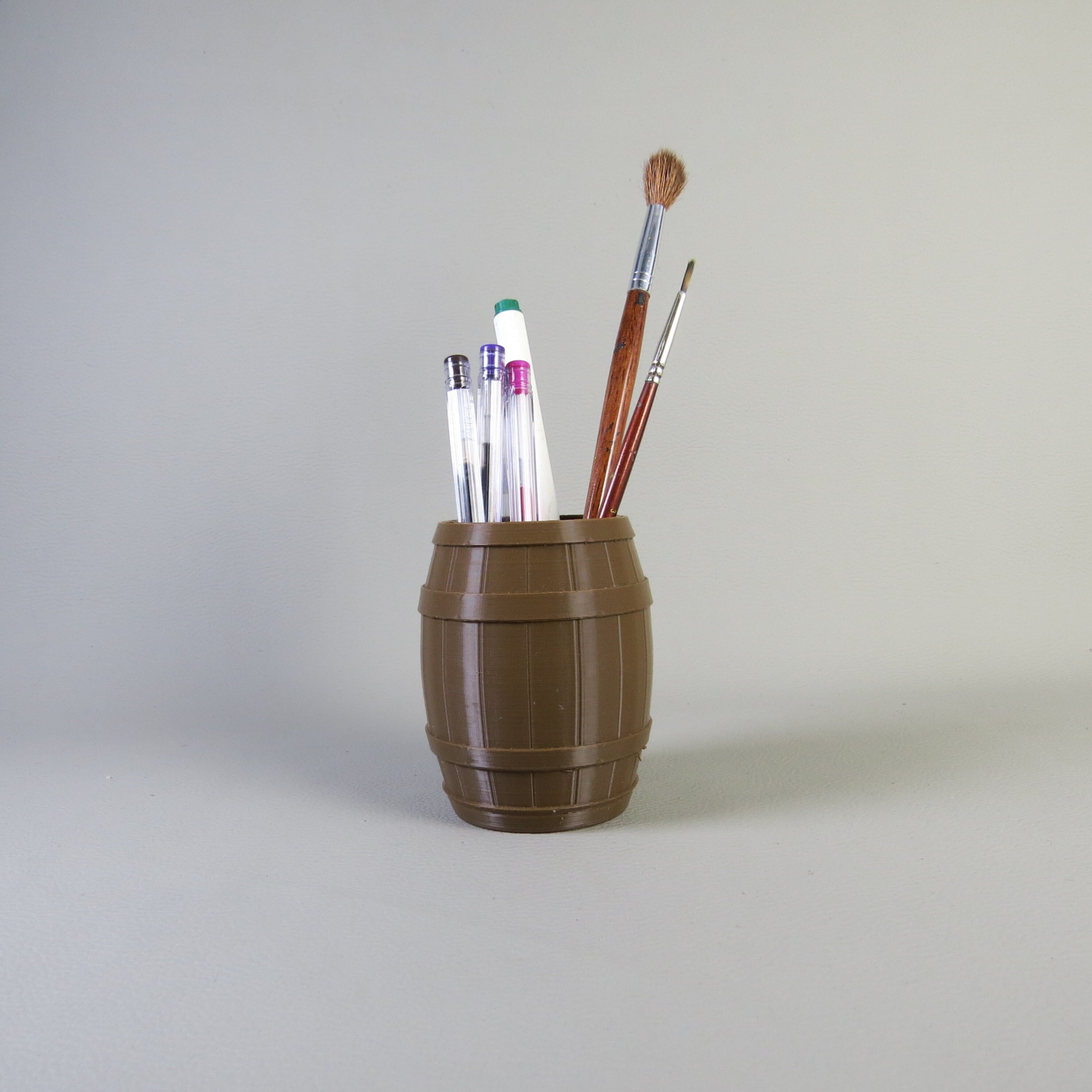 Customizable 3D Printed Beer Barrel Pen Holder Choose Size, Color &amp; Add ...