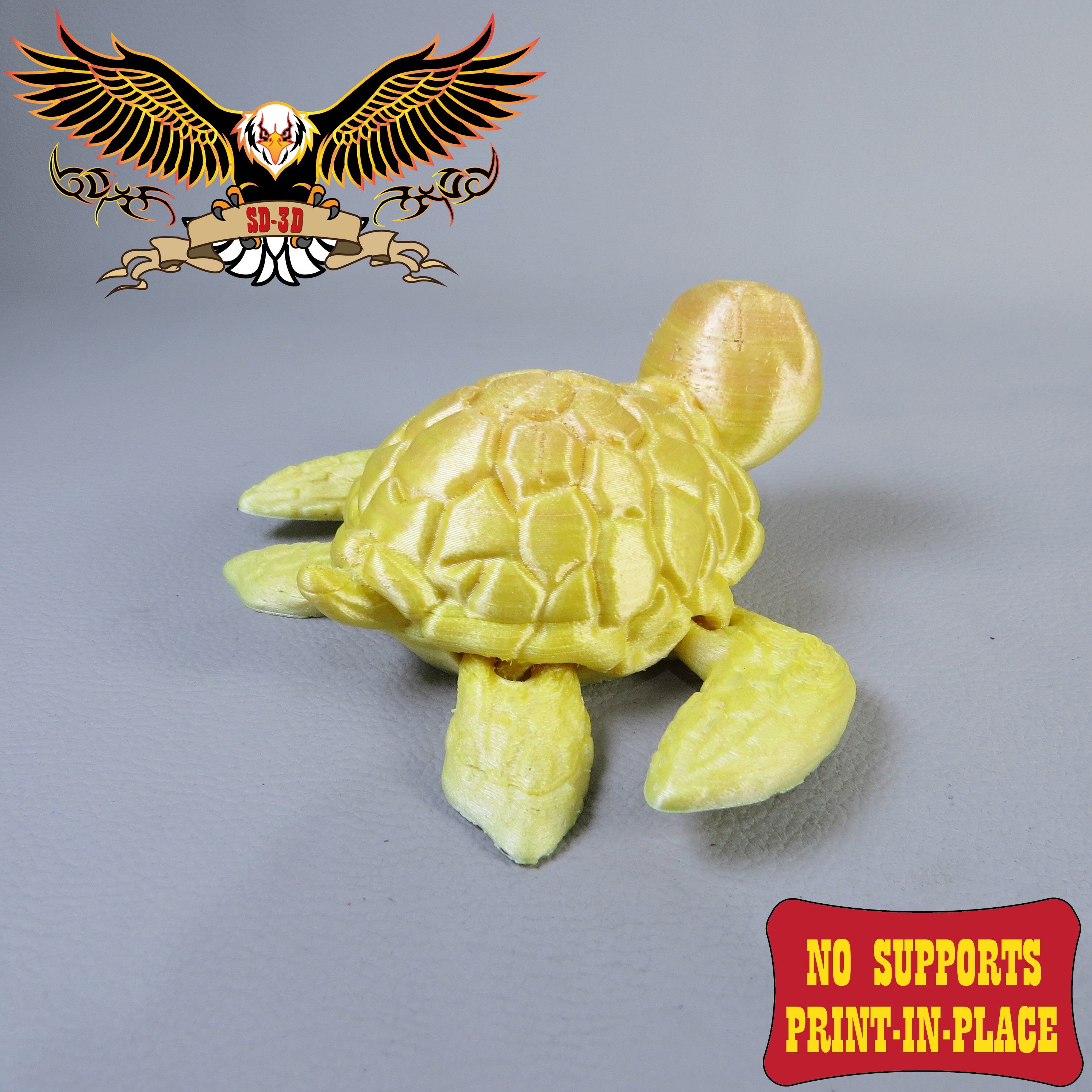 Flexi Print-in-place Turtle STL File for 3D Printing - Etsy