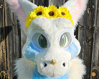 Fursuit Filt Blomkrona - Solrosor