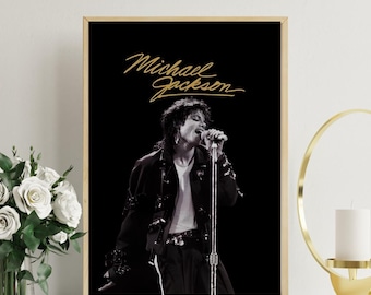 Michael Jackson-affisch | Musikväggkonst | Digital nedladdning