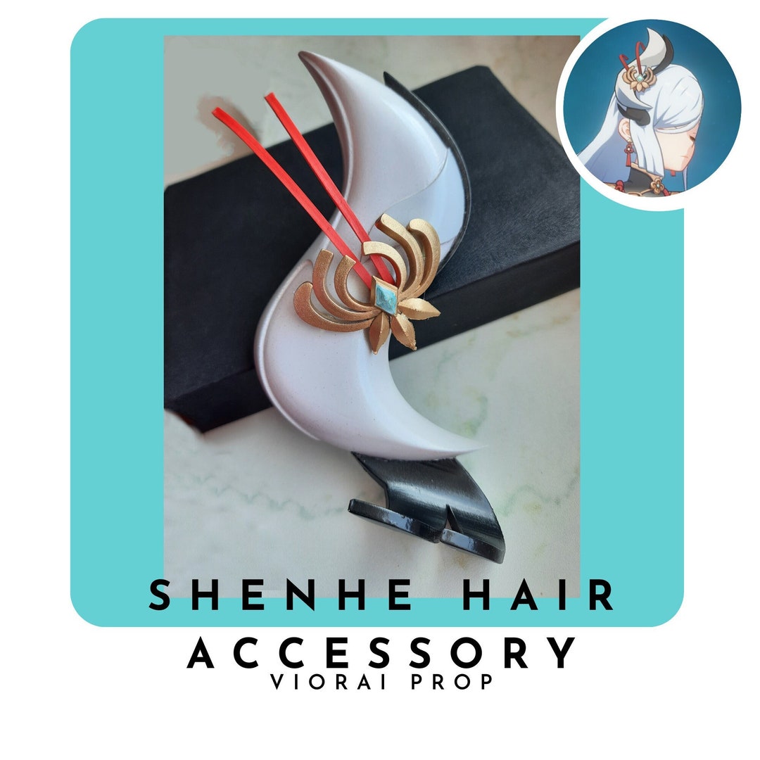 Shenhe Headpiece Accessory 3d Finished Prop - Genshin Impact