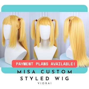 MISA AMANE WIG - Death Note - Blonde Inspirierte Cosplay Perücke - Benutzerdefinierte Anime Perücke, Made To Order, Spiel, Manga Perücke