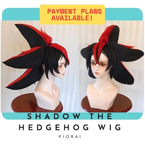 SHADOW THE HEDGEHOG - Custom Cosplay Made to Order Wig