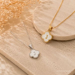 18k Clover Necklace - Etsy