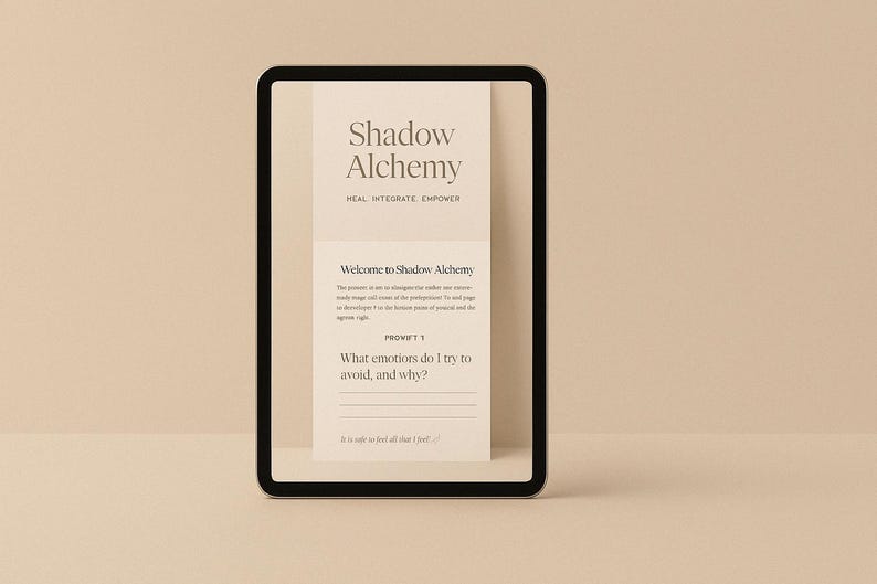 Shadow Alchemy Shadow Alchemy | A5 Printable Shadow Work Journal | Spiritual Healing ...