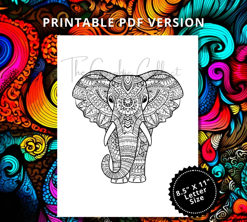 100 Zentangle Animals Coloring Pages Fantasy Coloring - Etsy