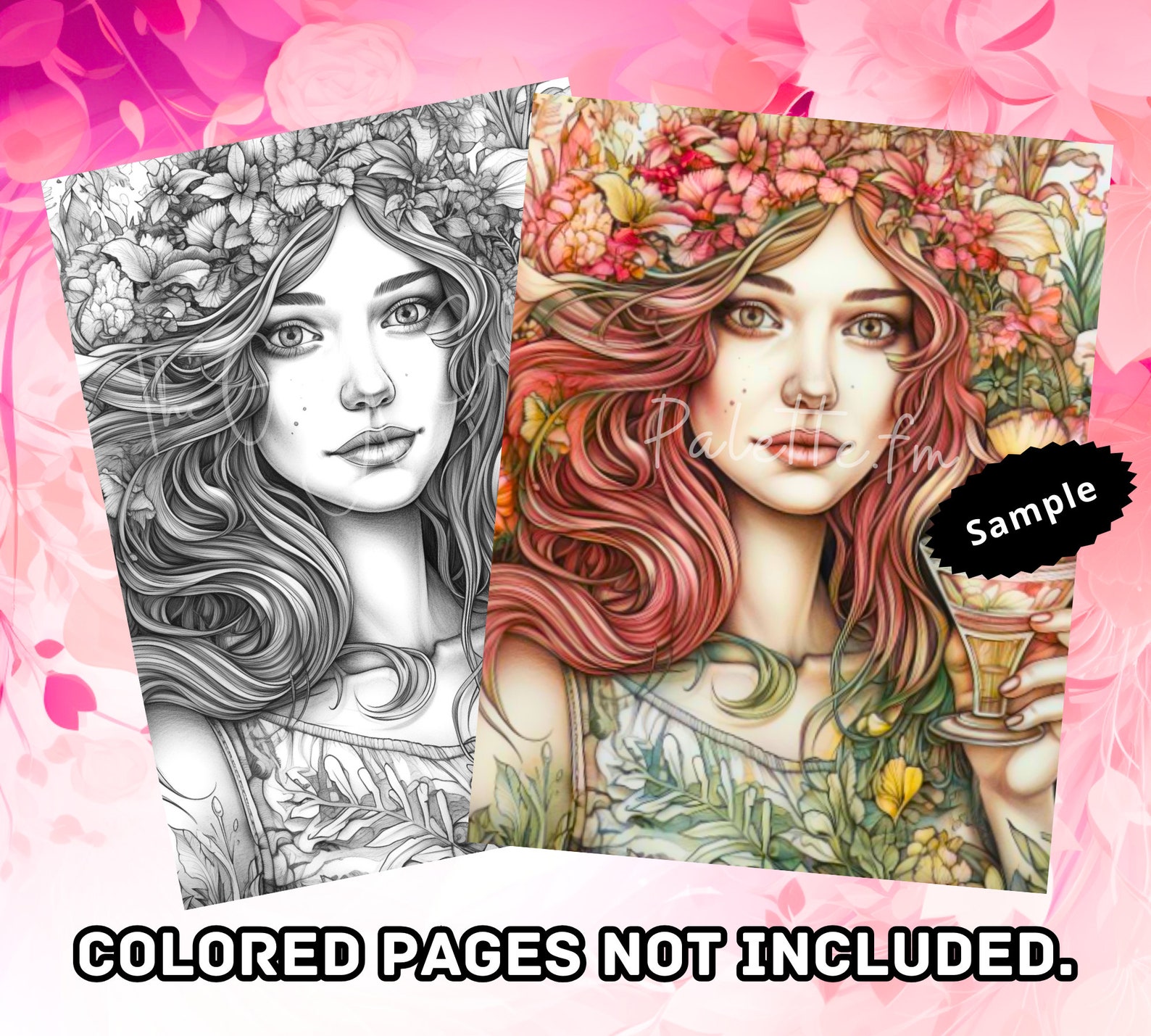 20 Printable Flower Goddess Coloring Pages Fantasy Coloring Page ...