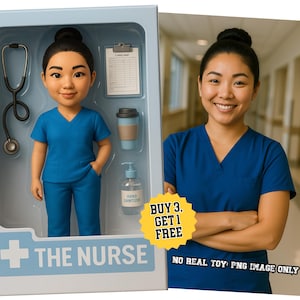 Custom 3D Cartoon Portrait, Personalized Mini Me Action Figure Design | Digital Toy Box Art | Custom Toy Packaging Popular Gift for Him Her