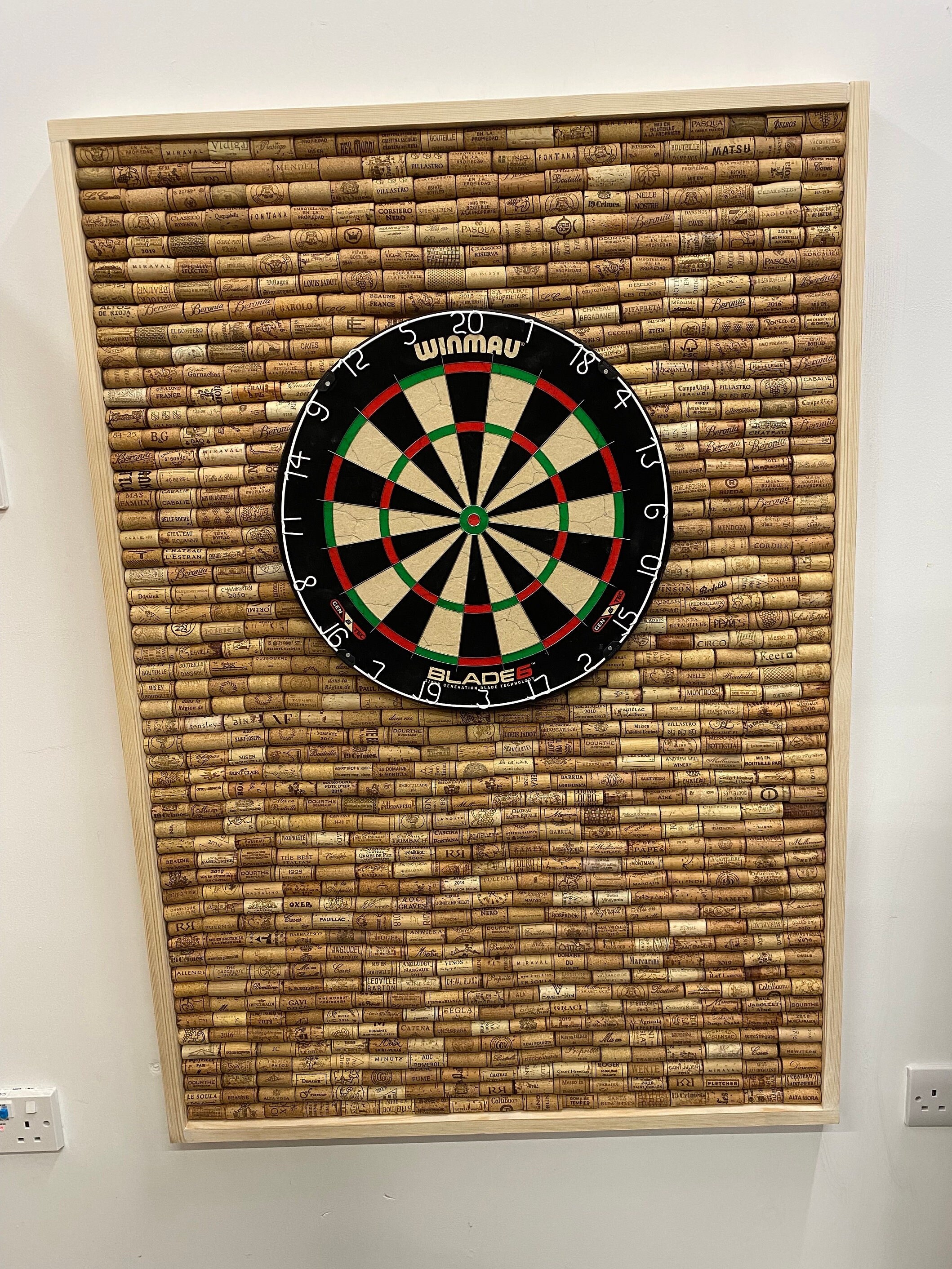 Large Handmade Bespoke Cork Dart Board Backer 48 X 34 Etsy UK