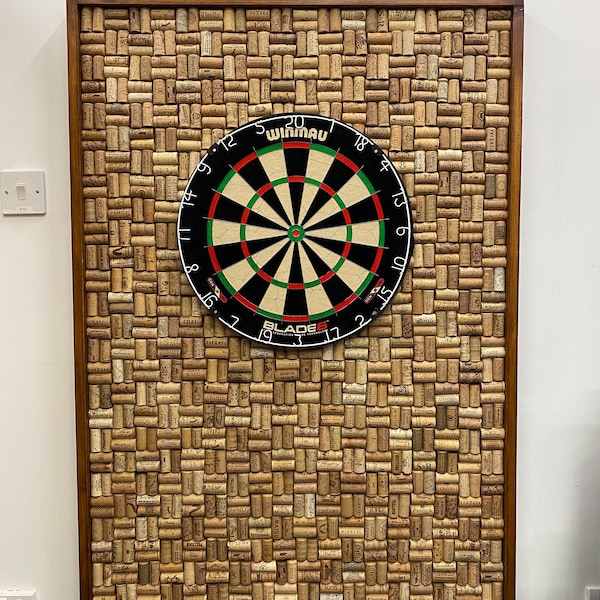 Large Handmade Bespoke Cork Dart Board Backer 48" x 34"