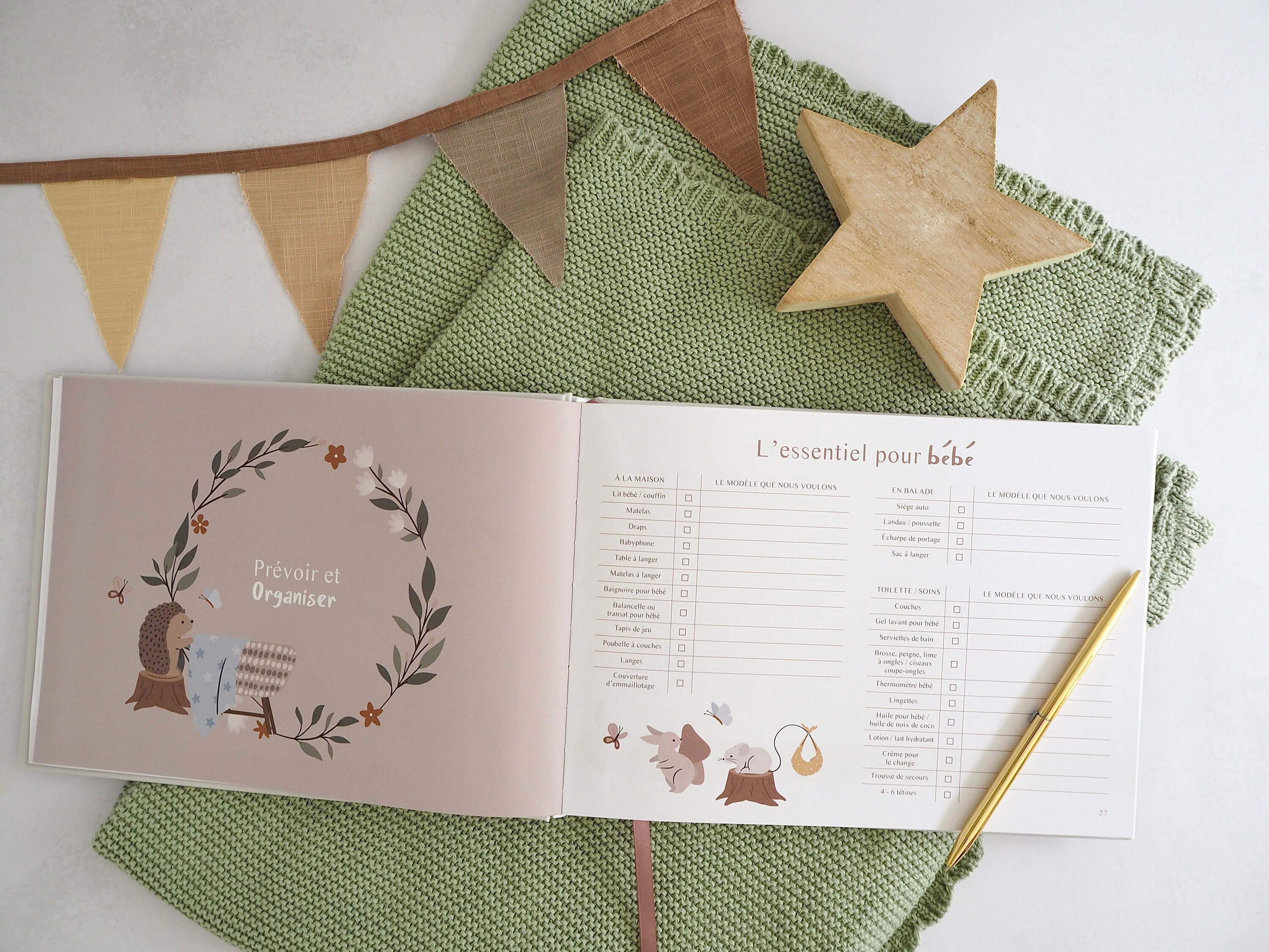 Journal De Grossesse à Offrir - Livre Grossesse De Luxe Pour Futures Mamans Carnet De Grossesse Comprend Calendrier Scrapbook Check List Organisateur Et Livre De Naissance Souvenirs Dore