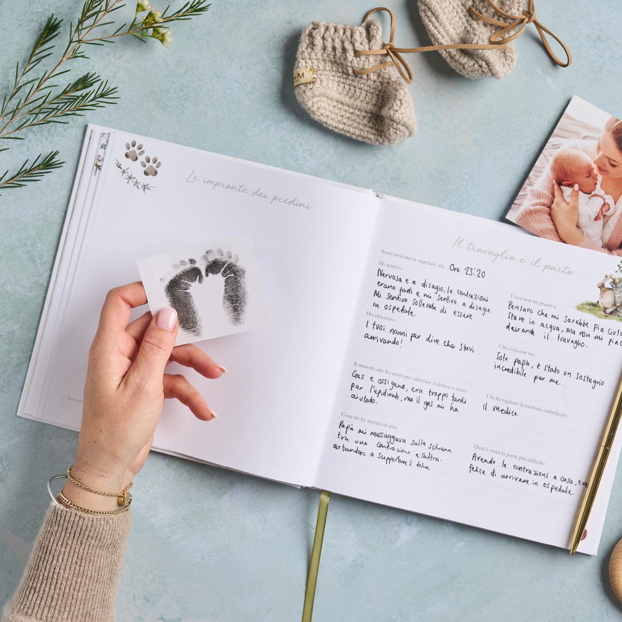 Album Nascita Bambino 132 Pagine - Diario Neonato Per Foto E Ricordi - Foto 3