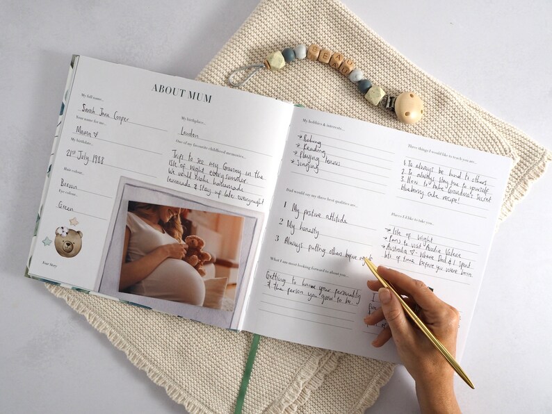 Baby Journal from Birth by Bibi & Beau