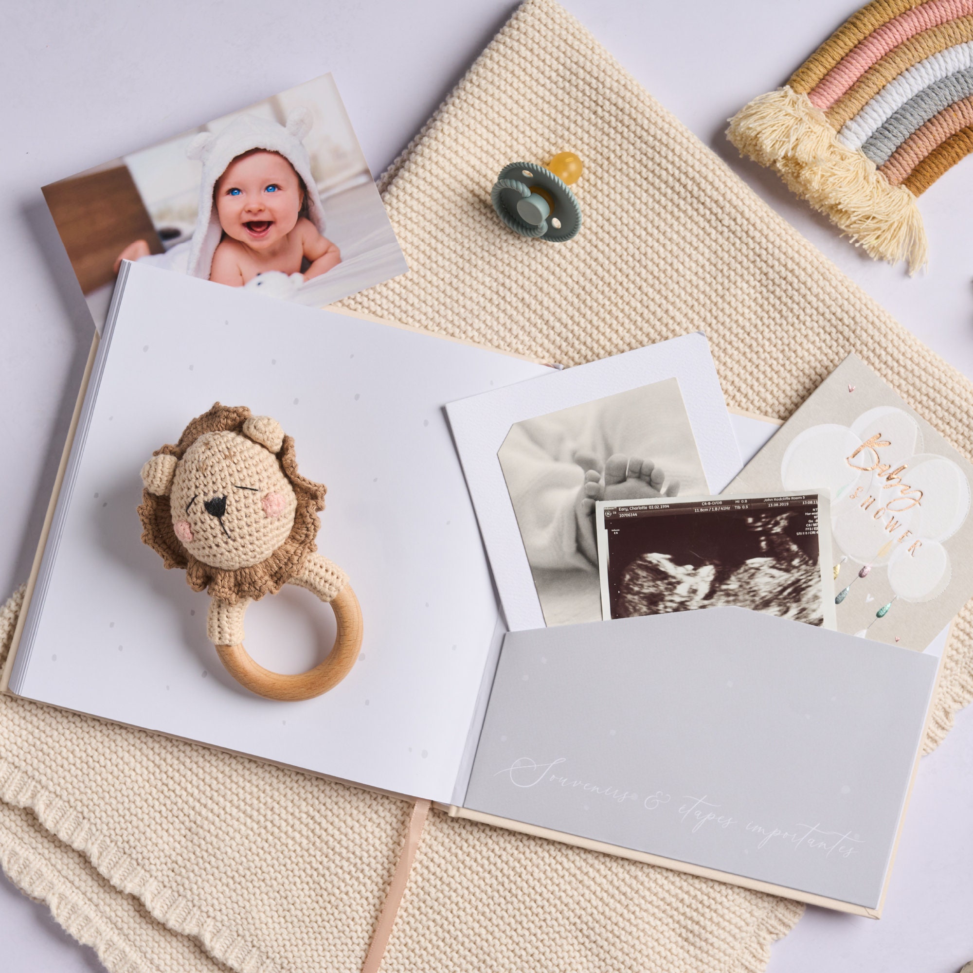 Album Nascita Bambino 132 Pagine - Diario Neonato Per Foto E Ricordi - Foto 6