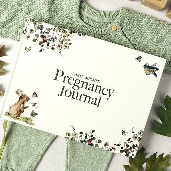 Pregnancy Journal Memory Book - Expectant Mother Gift (Forest) - 200 Pages - Pregnant Mum Gifts Diary Planner Tracker [NEW]