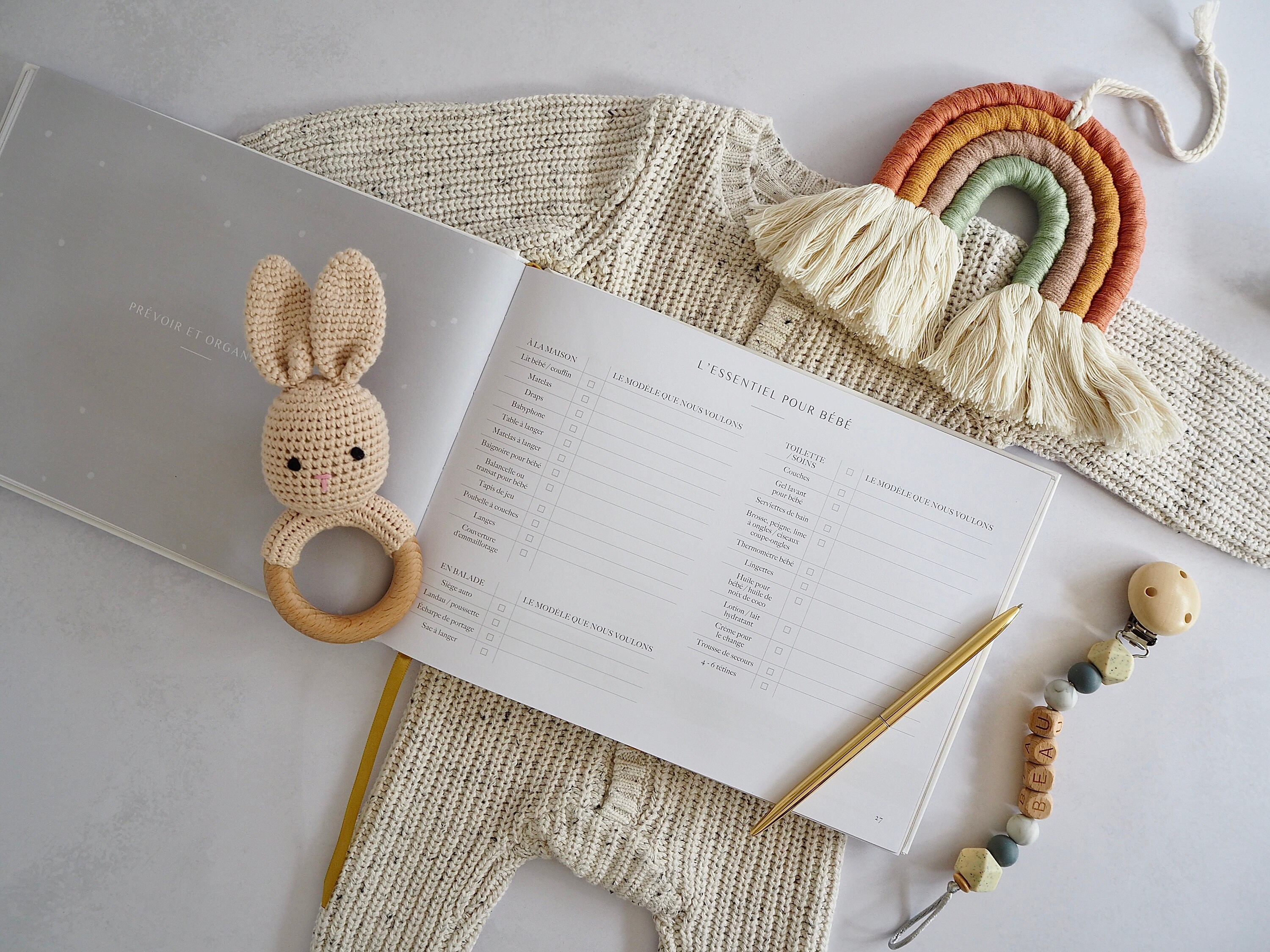 Journal De Grossesse Premium - Carnet Souvenir Luxe Pour Futures Mamans Avec Calendrier, Checklist Et Guide Semaine Par Semaine | Cadeau Grossesse Doré