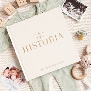 Babyborrel voor baby's, een perfecte babyshower. Met 132 pagina's, ideaal voor foto's van 10x15 en 13x18 cm. Crema.