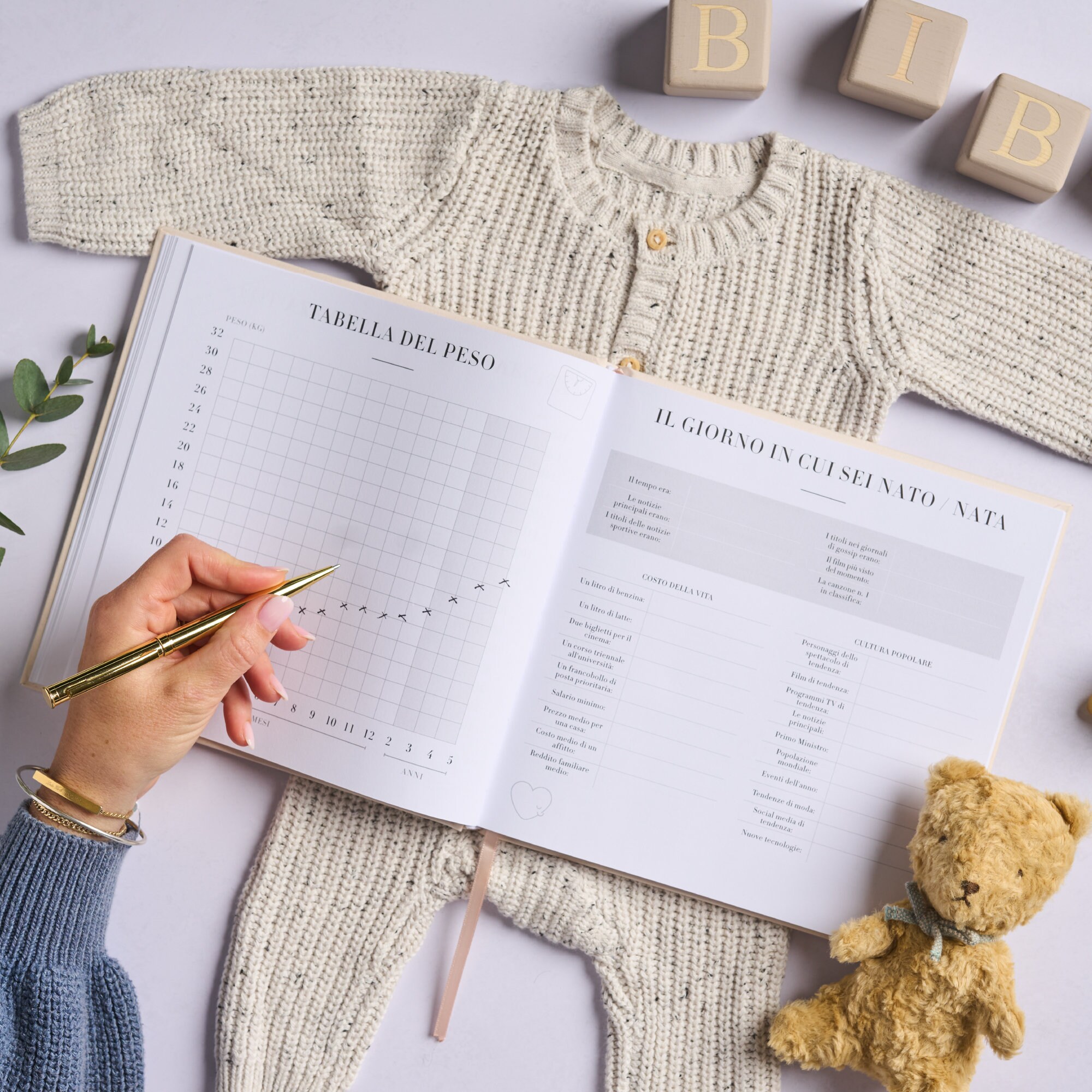 Album Nascita Bambino 132 Pagine - Diario Neonato Per Foto E Ricordi - Foto 10